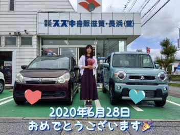 大変お待たせいたしました！ハスラーご納車おめでとうございます！！